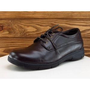 Outland Sz 10.5 Derby Oxfords Brown Synthetic Men Lace‎ Up Medium (D, M)